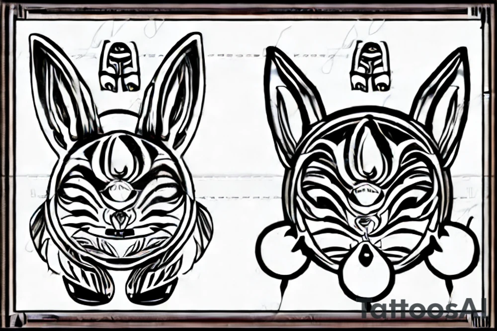 bunny tattoo idea