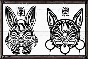 bunny tattoo idea