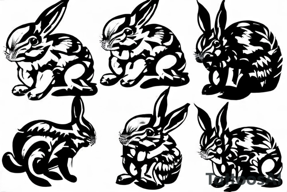 bunny tattoo idea