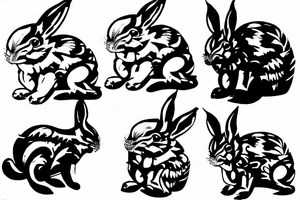 bunny tattoo idea