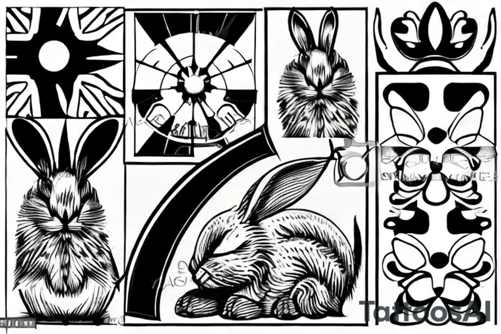 bunny tattoo idea