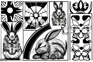 bunny tattoo idea