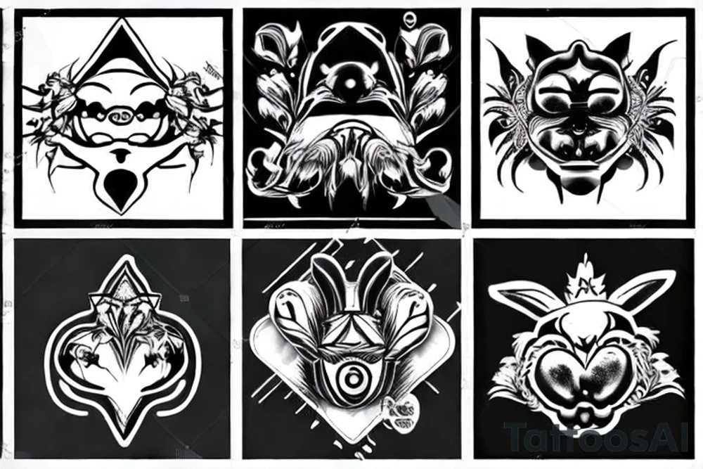 bunny tattoo idea