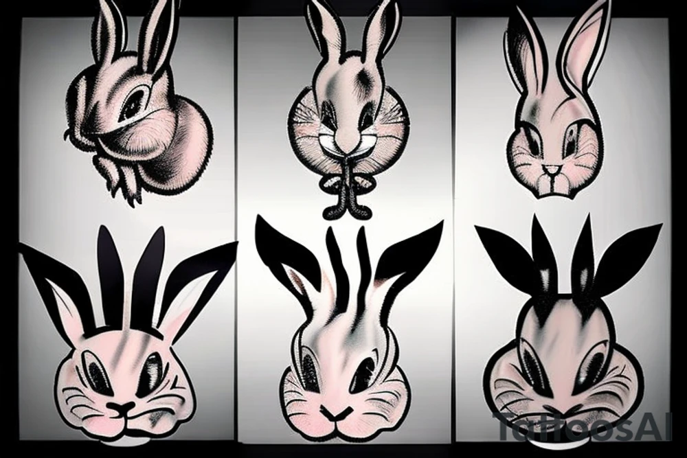 bunny tattoo idea