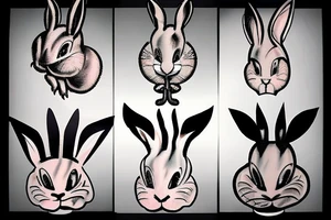 bunny tattoo idea