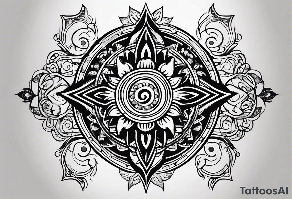 generate a simple less ink, small ohm symbol tattoo idea