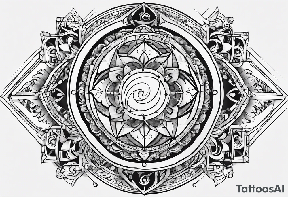 written Fibonacci numbers tattoo idea