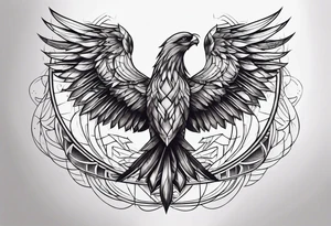 back shoulder muscle tattoo idea