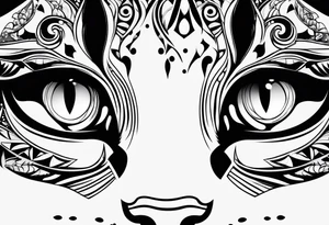 Feline eye tattoo idea