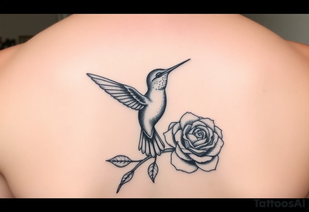 Debby Deguzman with a humming bird and a rose tattoo idea Debby Deguzman with a humming bird and a rose tattoo idea