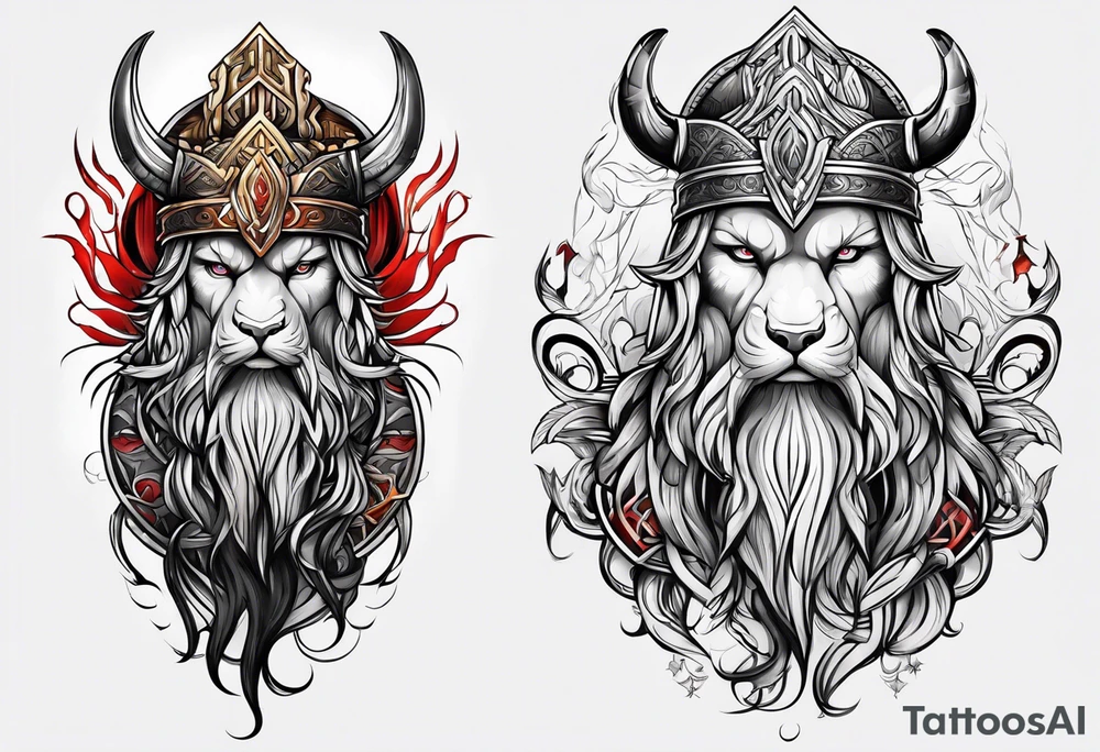 Strength, rebirth and loyalty norse tattoo idea