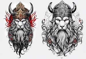 Strength, rebirth and loyalty norse tattoo idea