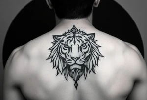 The power of god is within me, while my heart has the confidence of a lion and my eyes see clearer than a tiger tattoo idea