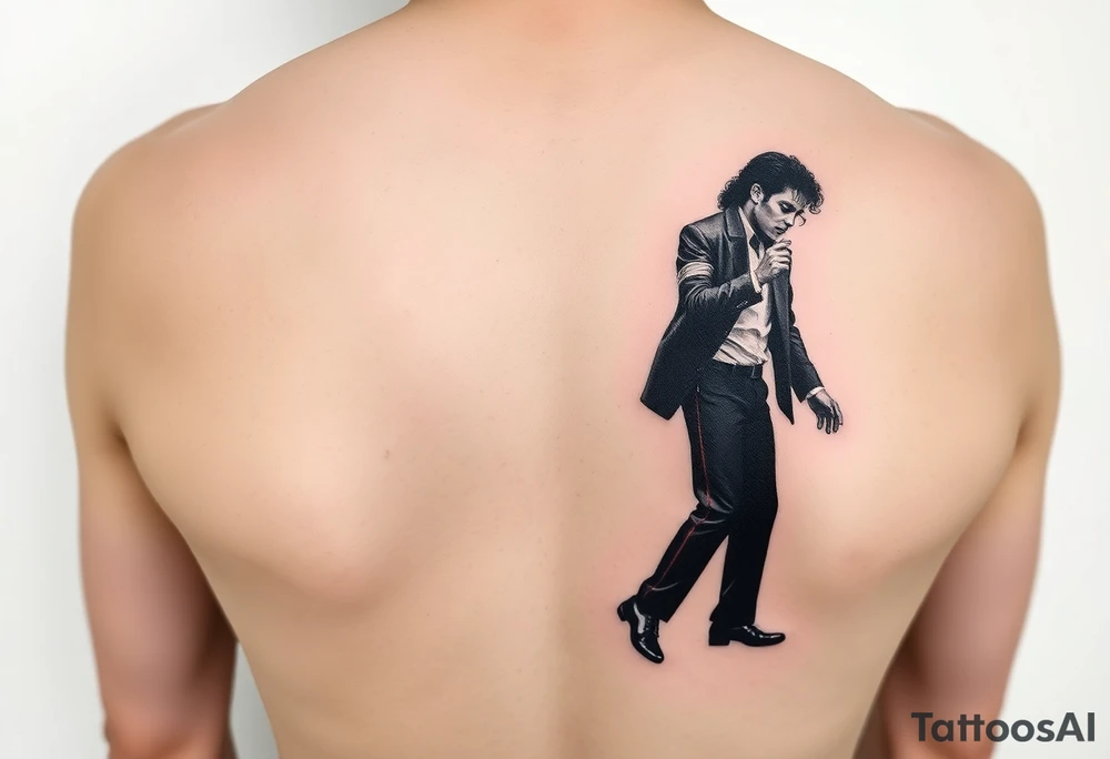michael jackson tanzt den moonwalk tattoo idea