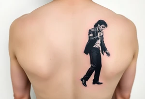 michael jackson tanzt den moonwalk tattoo idea