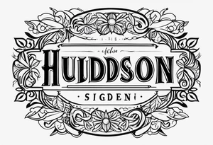 Inscribe 'Hudson Sugden' on both forearms, one name per arm. tattoo idea