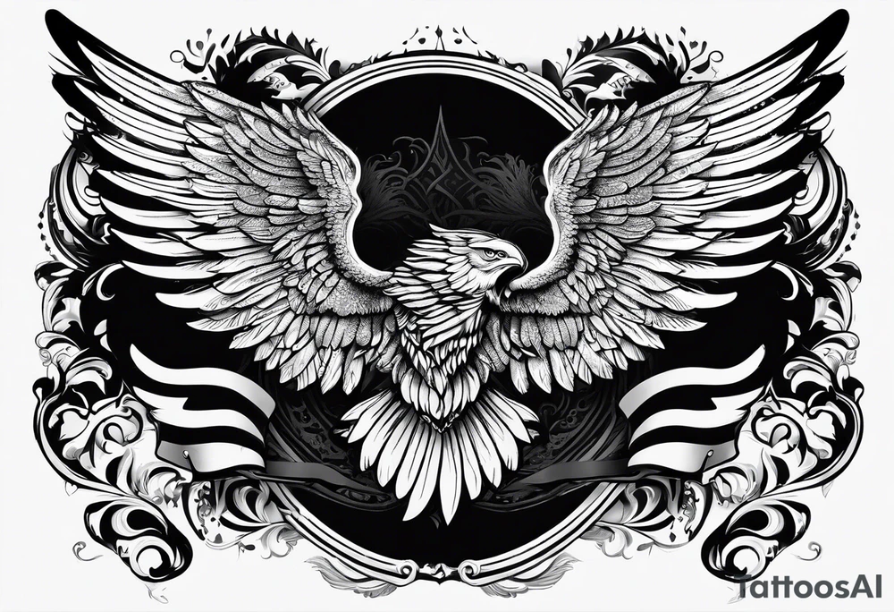 Wings with the word Glenn in between tattoo idea Wings with the word Glenn in between tattoo idea