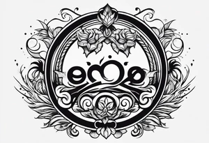 omega sign tattoo idea