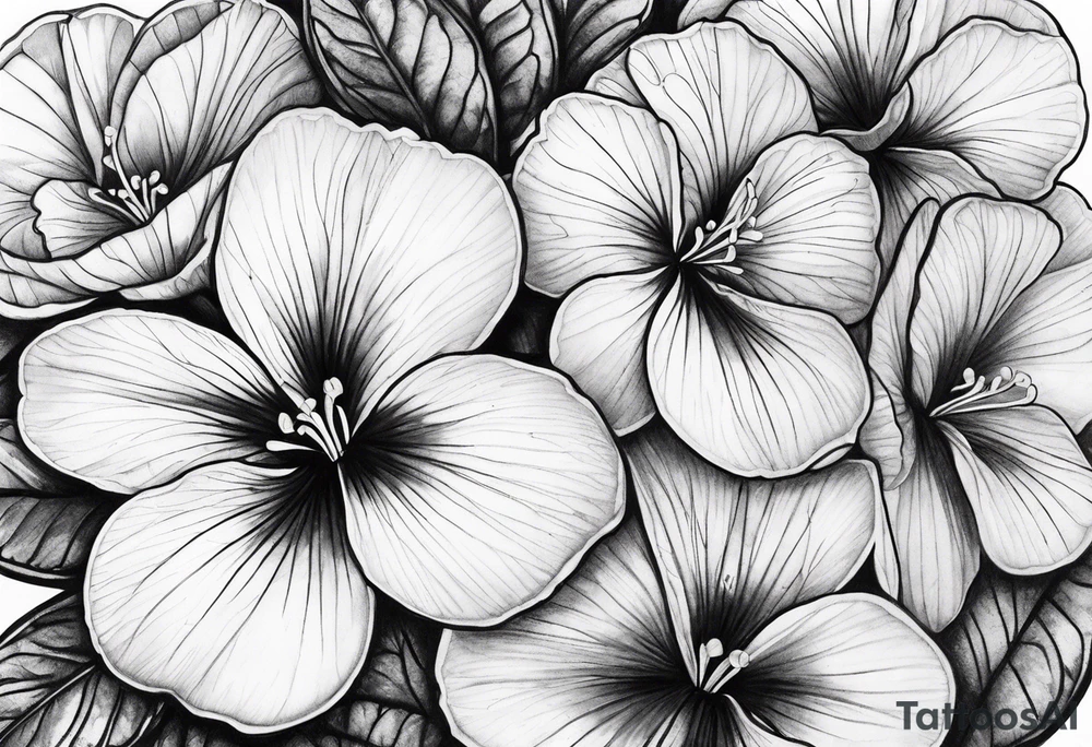 Violets tattoo idea
