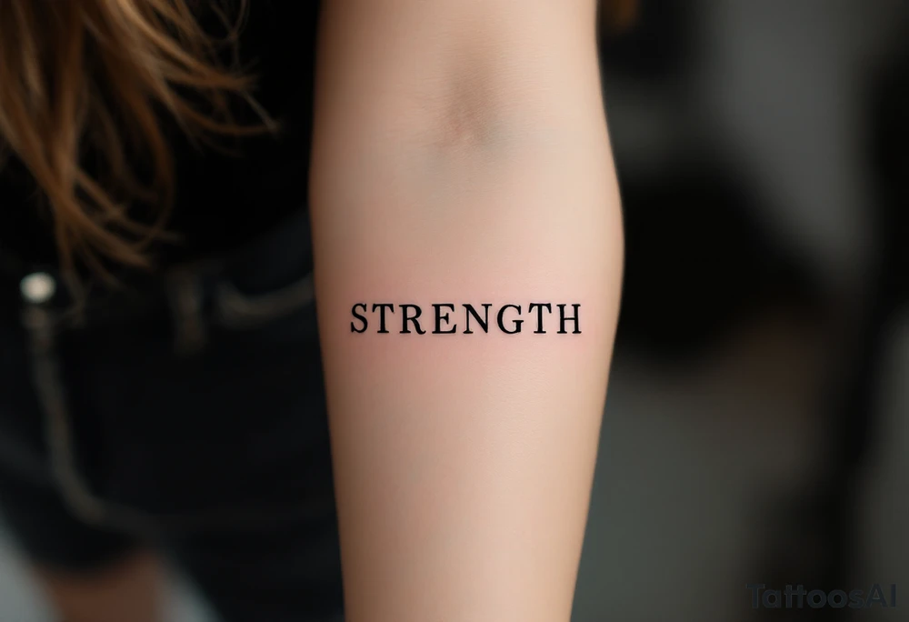 STRENGTH tattoo idea