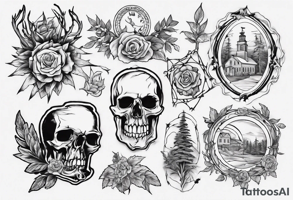 draw the outline of the state of New Hampshire tattoo idea