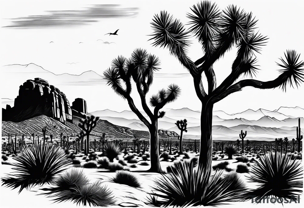 Y’all Joshua trees tattoo idea