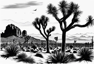 Y’all Joshua trees tattoo idea