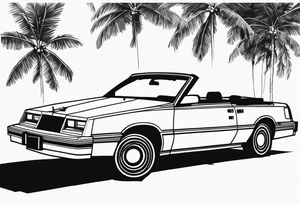 1984 Chrysler lebaron convertible tattoo idea