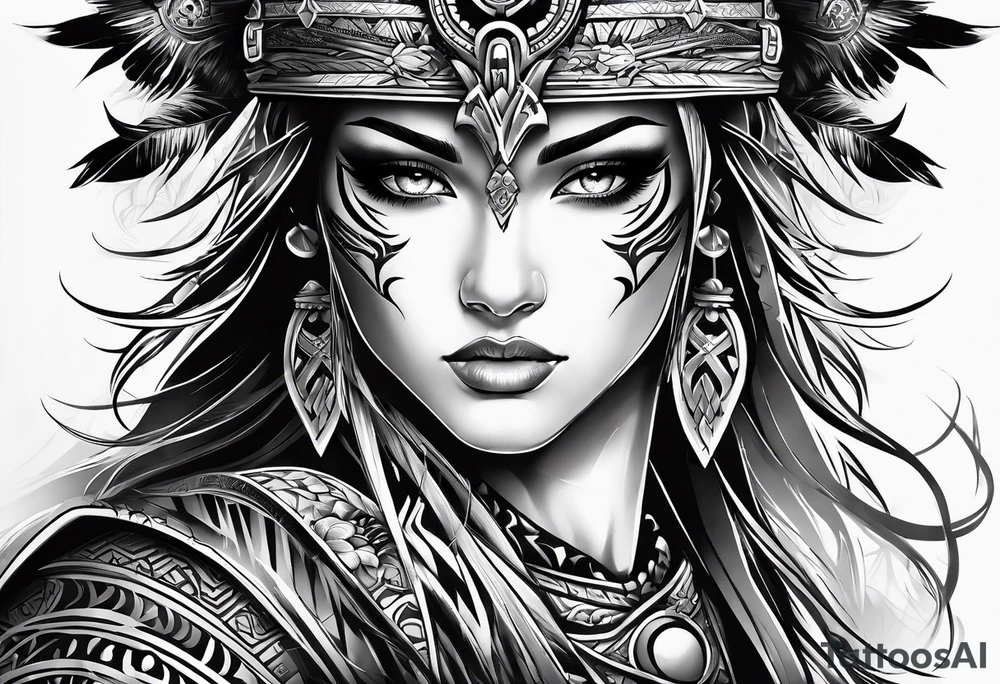warrior tattoo idea