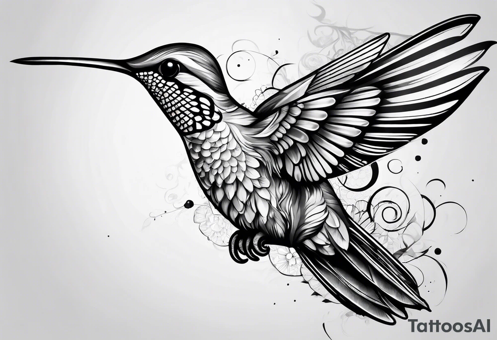 hummingbird tattoo idea