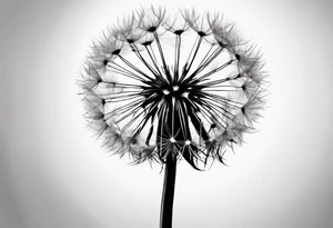 Blown Dandelion tattoo idea