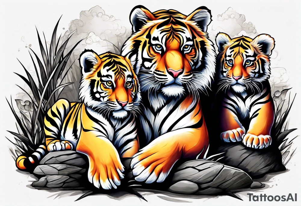 Tiger & Cubs tattoo idea