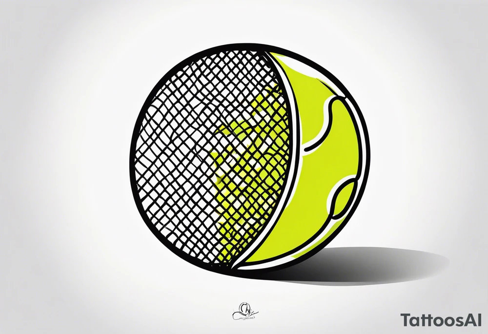 Tennis ball tattoo idea