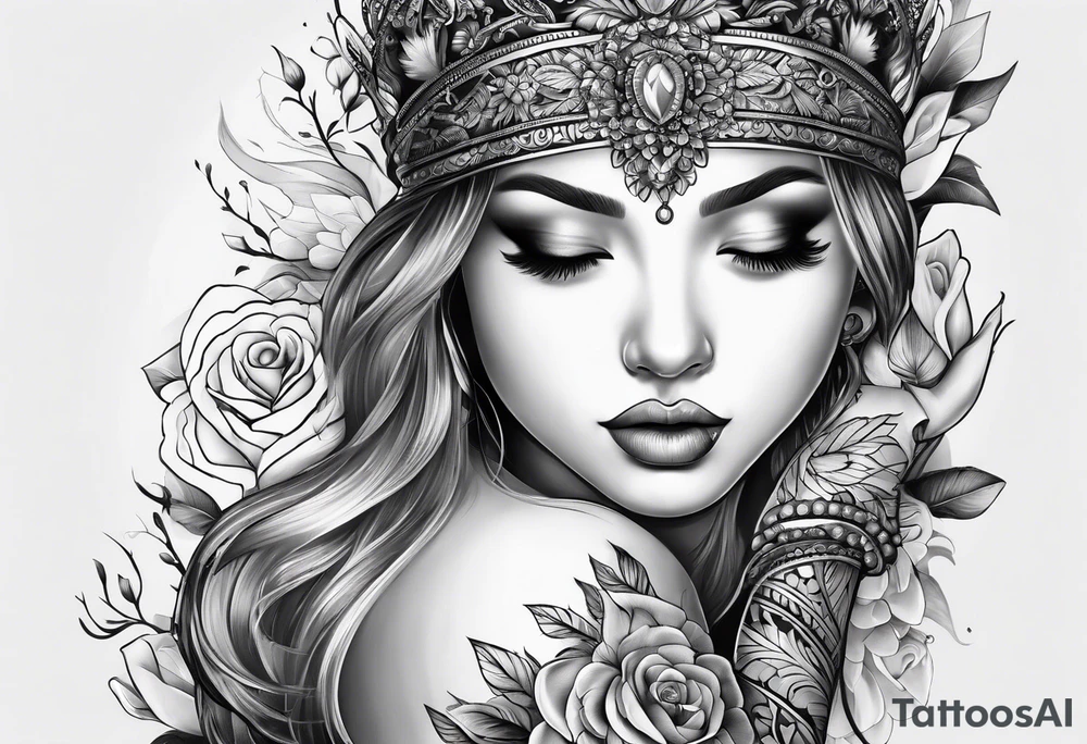 Babys hand tattoo idea