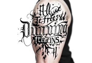 Dunning , Details include Old English Font tattoo idea