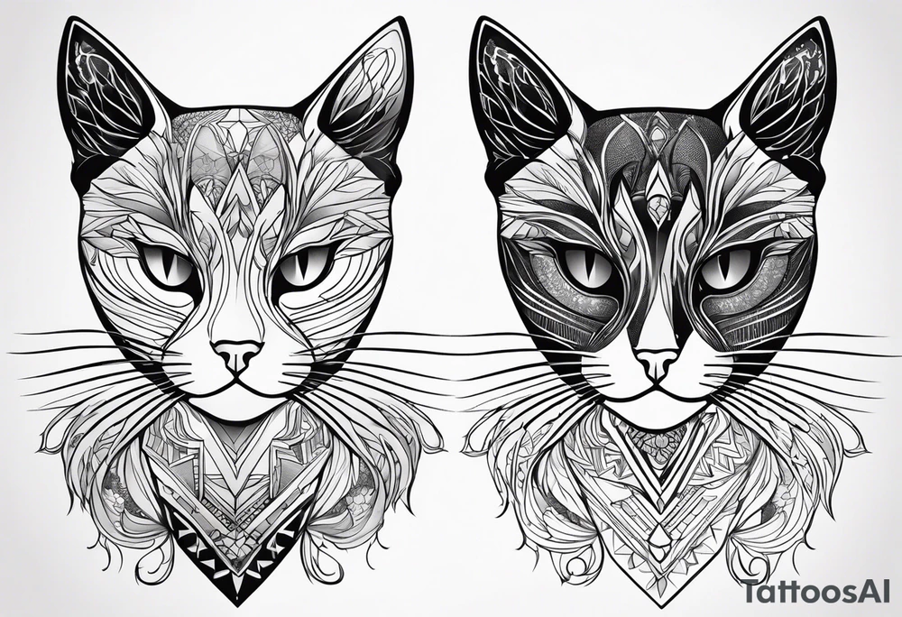 Black Cat tattoo idea
