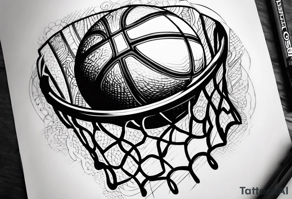 Basketball tattoo idea