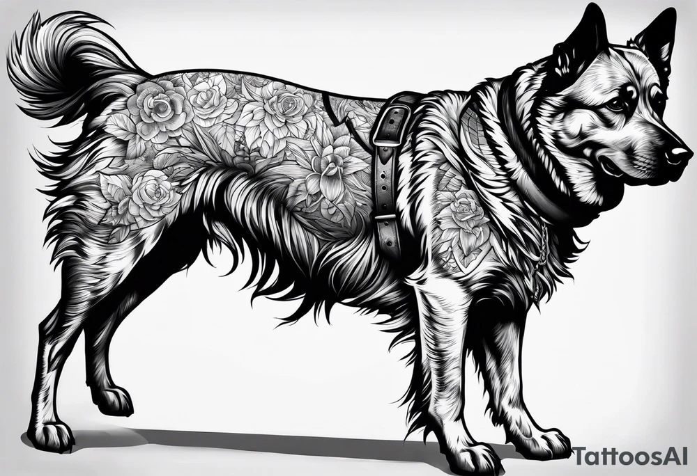 Hells dog tattoo idea