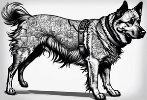 Hells dog tattoo idea