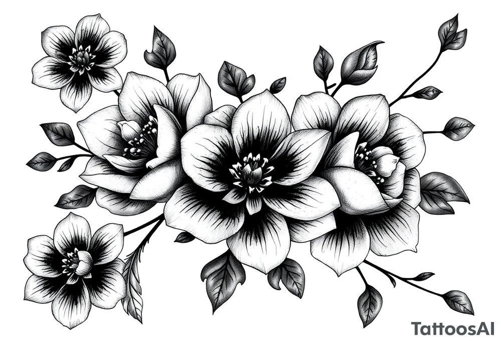 Flowers tattoo idea