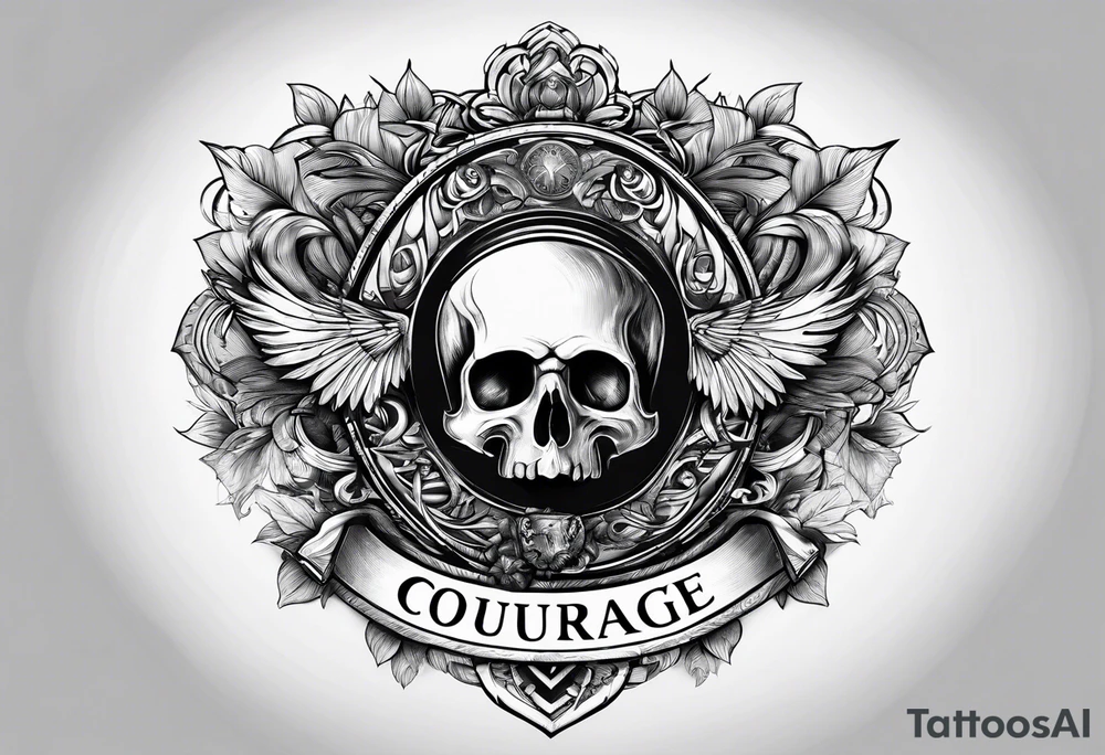 courage, wisdom, temperance, justice tattoo idea