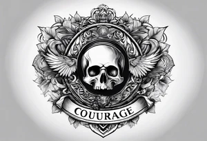 courage, wisdom, temperance, justice tattoo idea