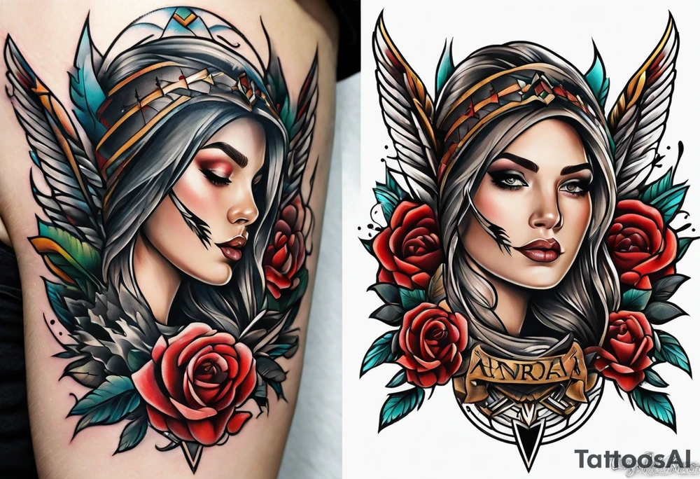 Broken arrow tattoo idea