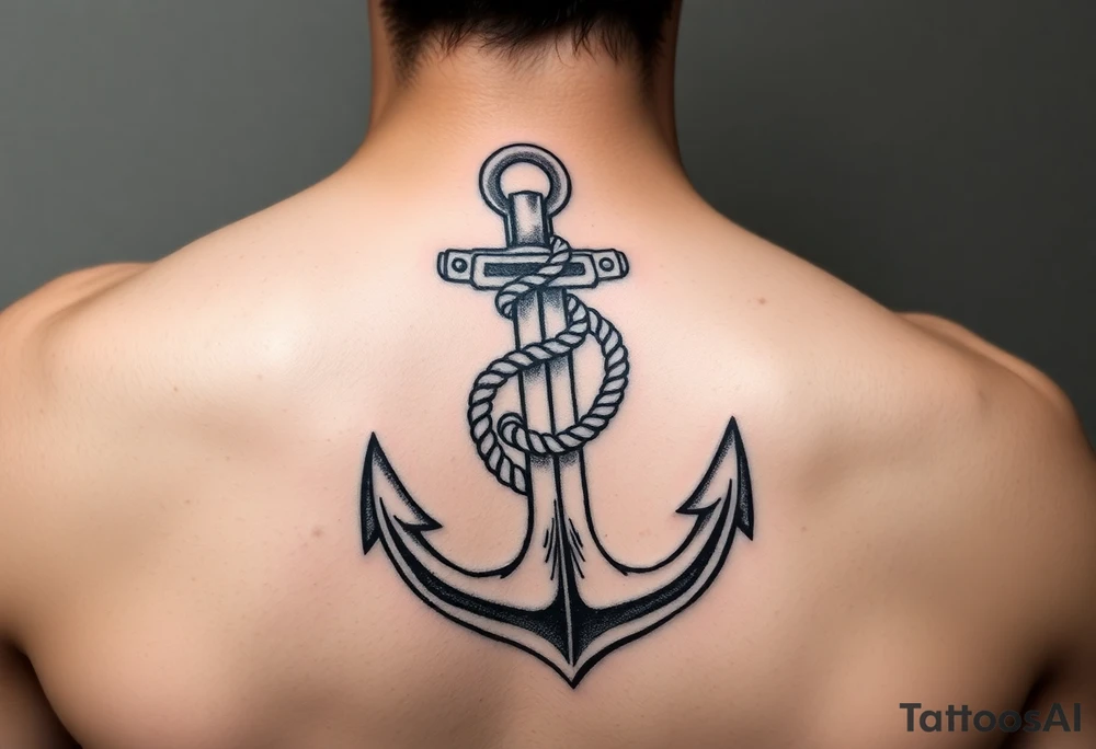 weathered anchor wrapped in nautical rope with sea waves tattoo idea weathered anchor wrapped in nautical rope with sea waves tattoo idea