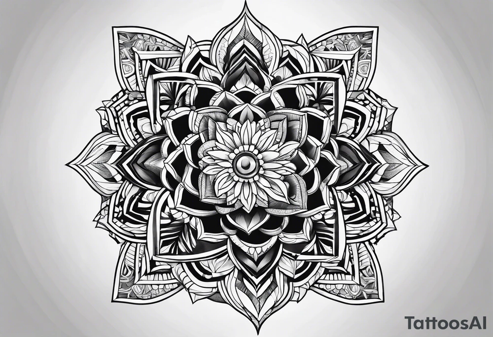 geometric tattoo idea