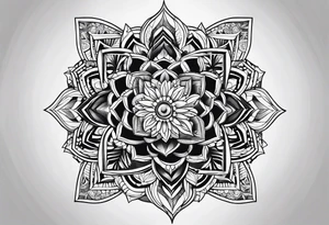geometric tattoo idea