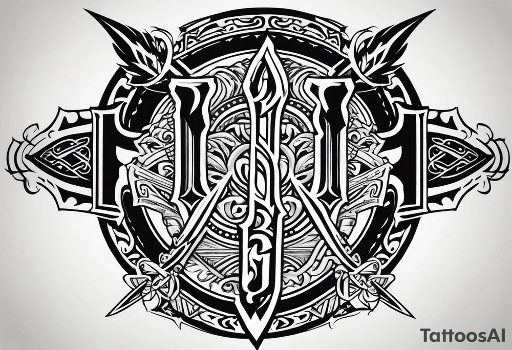 Valhalla shiel sword symbol tattoo idea