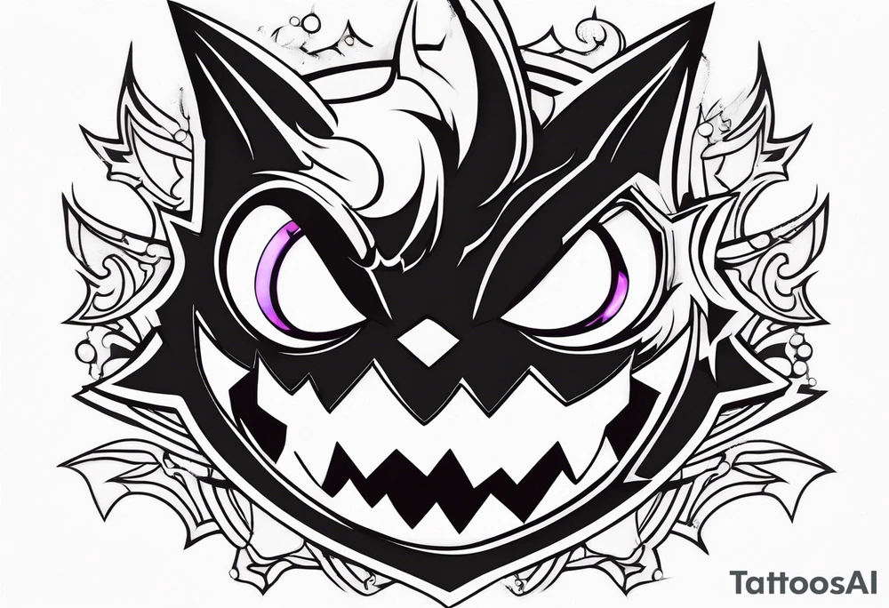 Gengar as Ichigo Kurosaki Vasto Lorde 
Hollow form tattoo idea