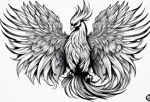 phoenix with extra long tail feathers
long neck tattoo idea