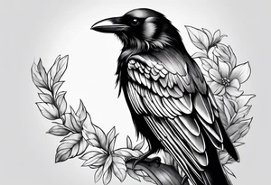 A crow tattoo idea